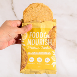 Protein Cookie Lemon Shortbread - Food to Nourish